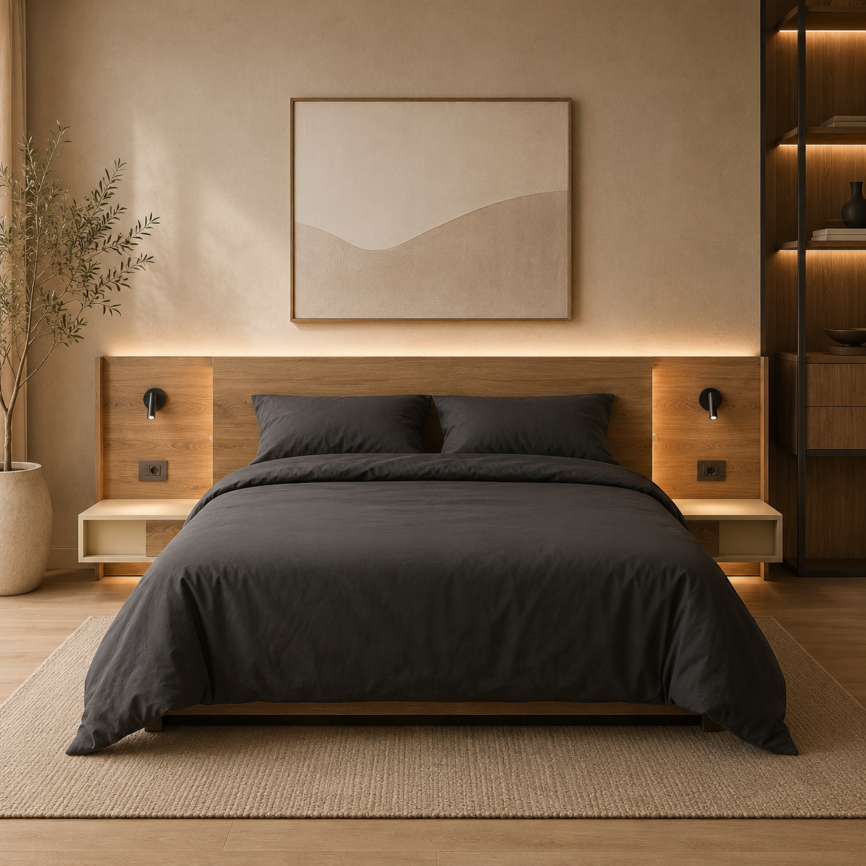 Axis with night tables