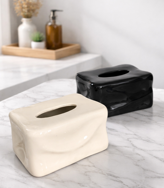 Minimal Ceramic Tissue Box — HK Design Lebanon