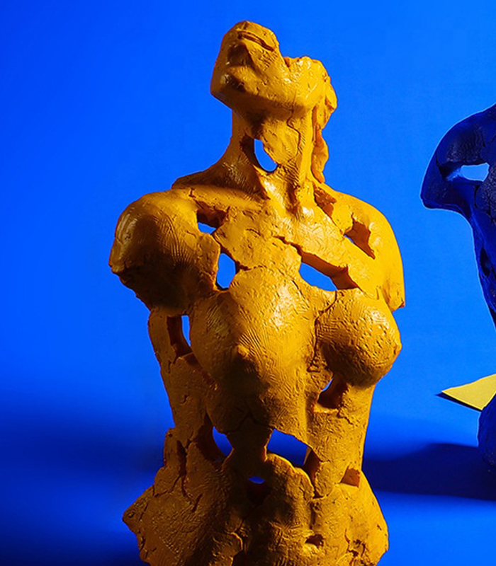Yellow Abstract Bust — HK Design Lebanon