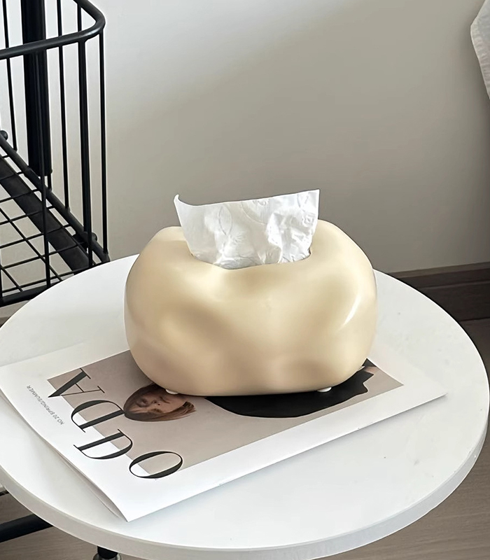 Sculptural Ceramic Tissue Holder — HK Design Lebanon