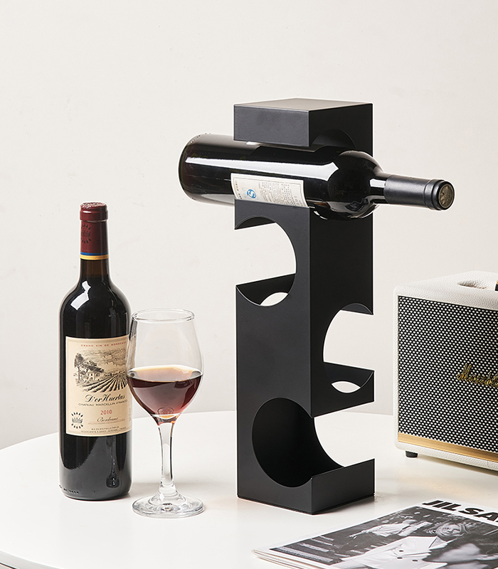 Geometric Metal Wine Holder — HK Design Lebanon