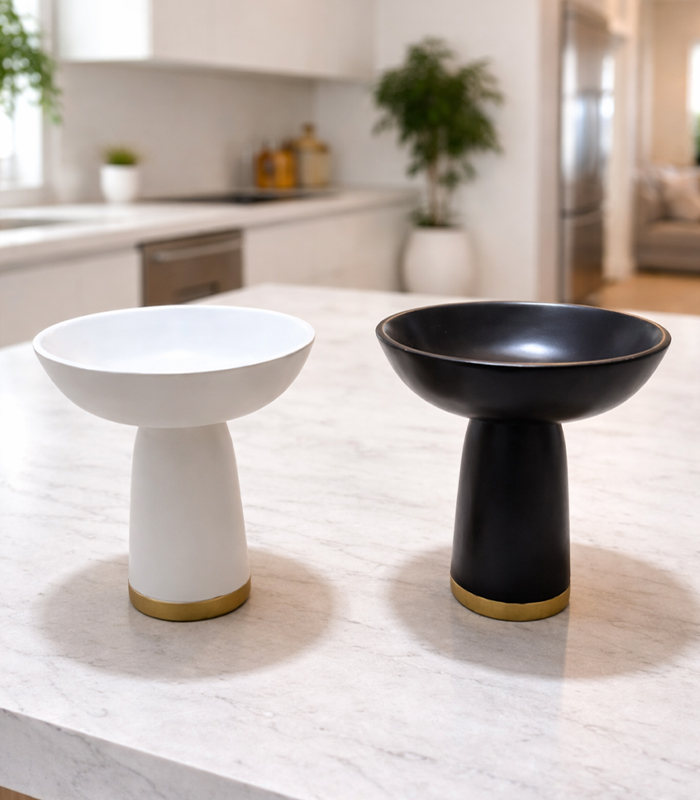 Ceramic Pedestal Bowl — HK Design Lebanon