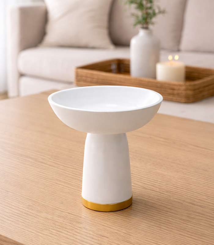 Ceramic Pedestal Bowl — HK Design Lebanon